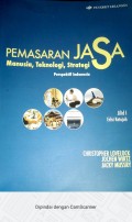 Pemasaran jasa: Manusia teknologi, strategi: Perspektif Indonesia (Jilid. 1)